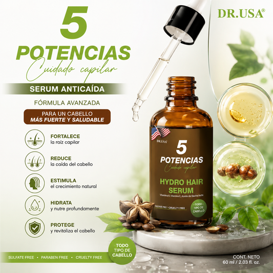 Sérum Anticaída Capilar 5 Potencias.